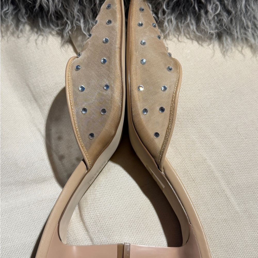 Steve Madden sheer nude Bling Studded Mule - Picture 5 of 5